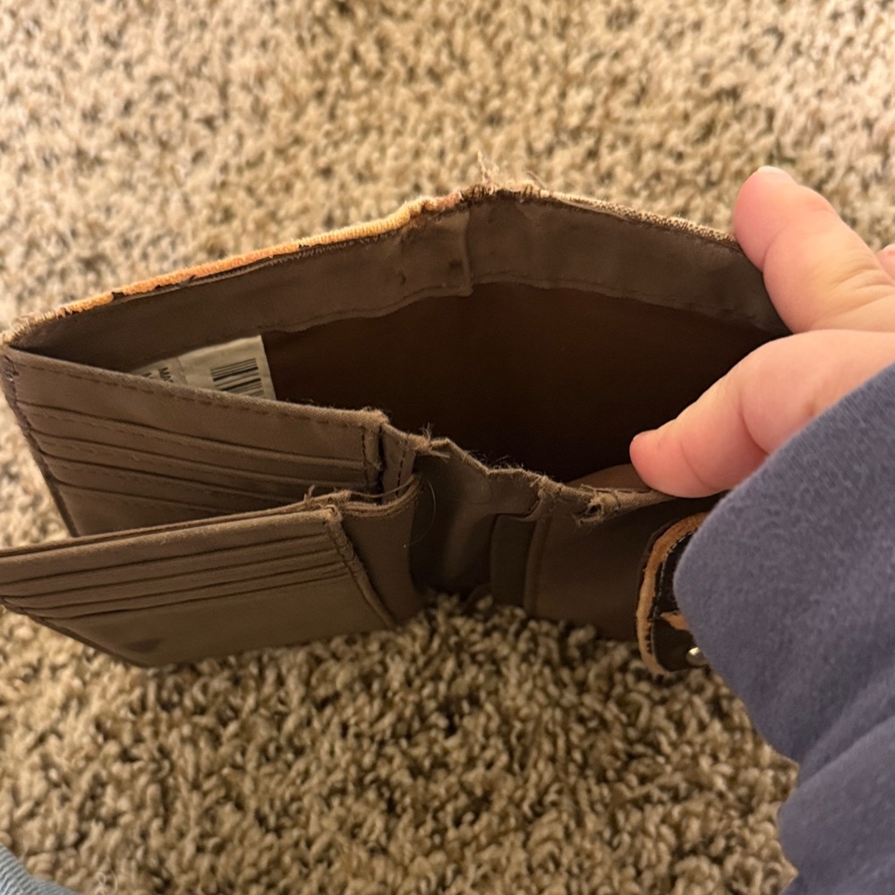 Vintage Brown Patterned Wallet - Picture 5 of 5